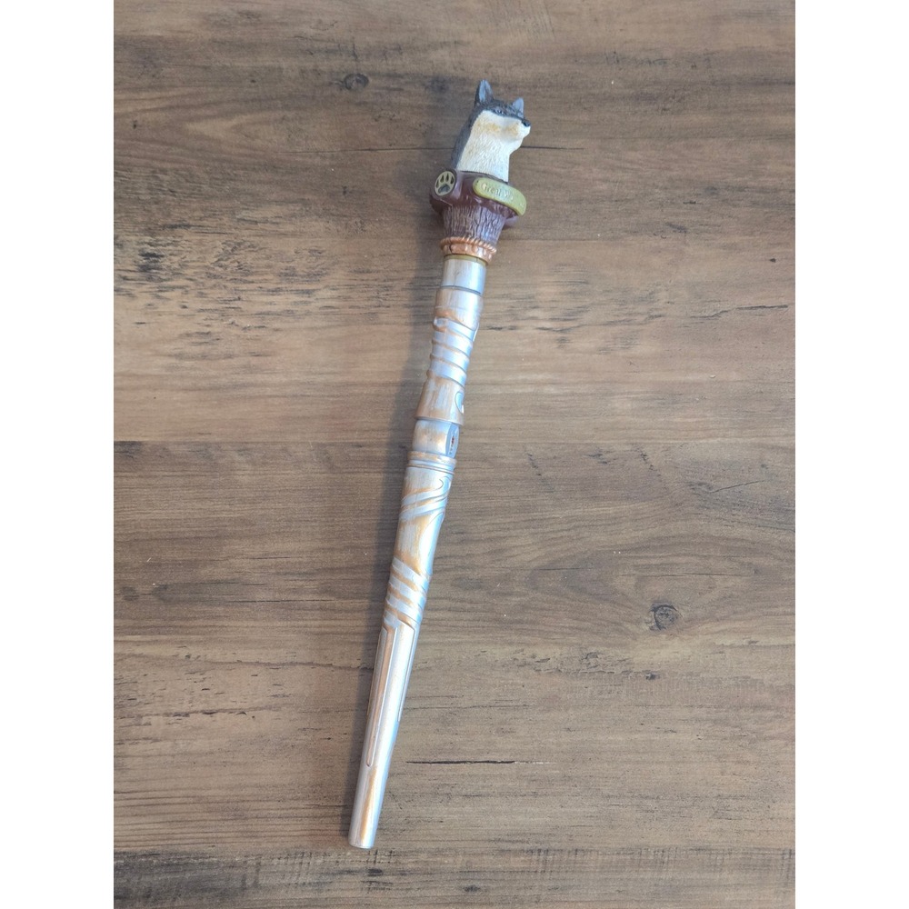 Great Wolf Lodge MagiQuest Wolf Wand Interactive Fantasy Magic Wand Brown Silver